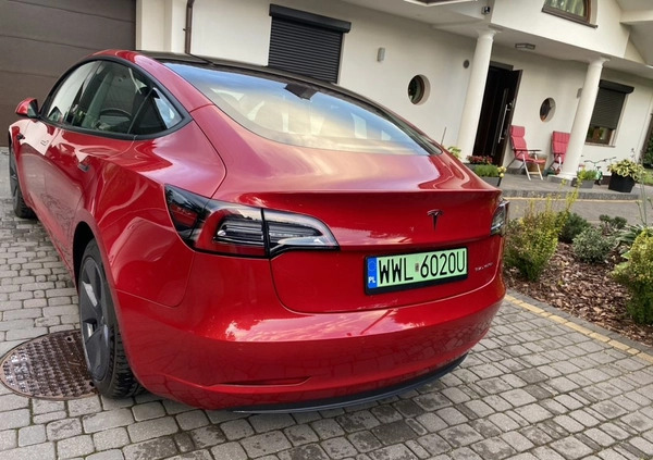 Tesla Model 3 cena 169000 przebieg: 34000, rok produkcji 2022 z Zielonka małe 46